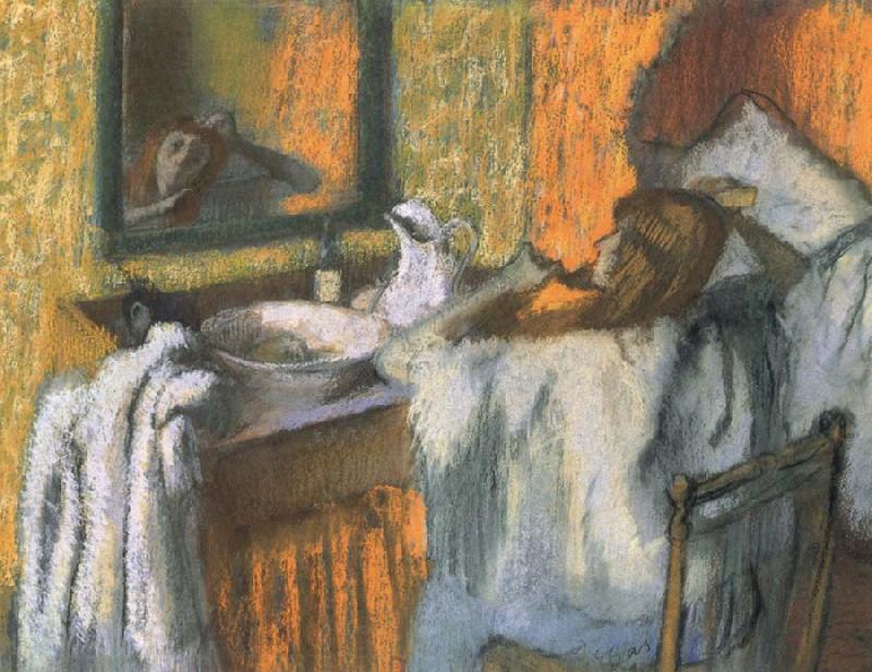 Edgar Degas Woman at her toilette France oil painting art